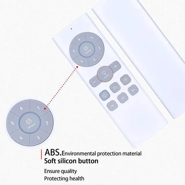 Alt view image 2 of 5 - RYQIF Replacement Remote Control fits DREO Smart Ceiling Fan with Lights