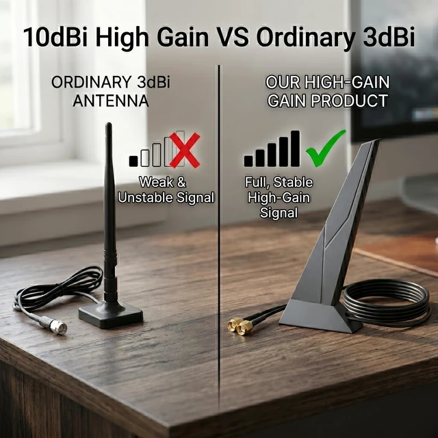 Alt view image 5 of 5 - for MSI B650/Z690/Z790 WiFi 6E Antenna RP-SMA Dual-Band Magnetic Base