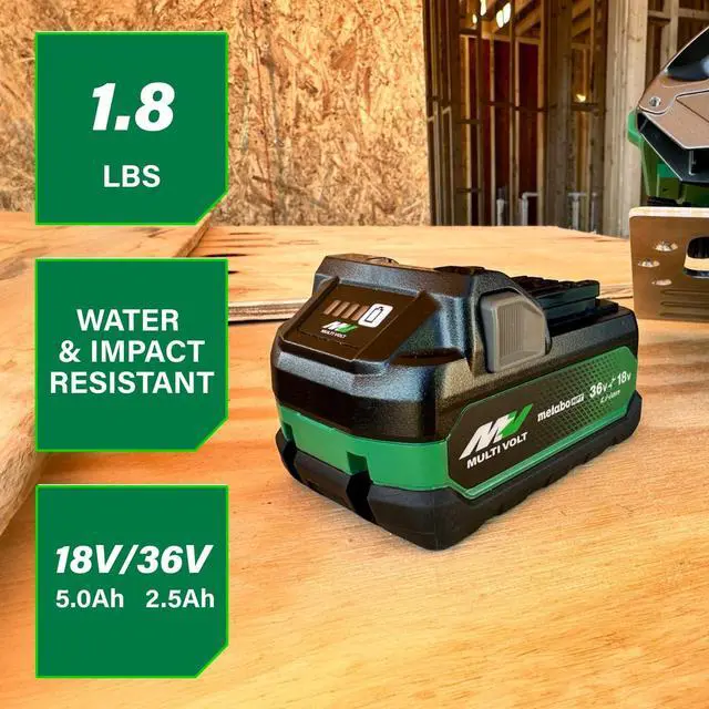 Alt view image 2 of 5 - Metabo HPT 18V/36V MultiVolt, Lithium Ion Battery 5.0Ah, 380083M