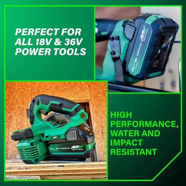 Alt view image 4 of 5 - Metabo HPT 18V/36V MultiVolt, Lithium Ion Battery 5.0Ah, 380083M