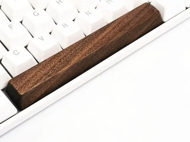 Main image of Handmade Wooden Spacebar Keycaps,Custom Natural Solid Wood Artisan Keycap,6.25u Space Bar Keycap for MX Switch Gaming Mechanical Keyboards (Walnut)
