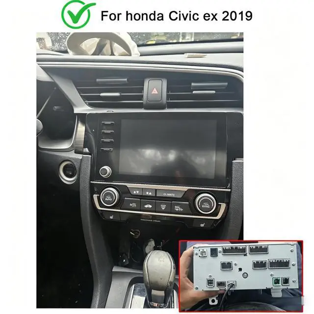 Alt view image 2 of 5 - Alikali 9in 4+64G Car Stereo for Honda Civic 2016-2020 2019 2018 2017 with GPS WiFi Bluetooth with Carplay Android Auto, IPS Touchscreen Car Radio Android 13 FM SWC/Mirror Link + Backup Camera