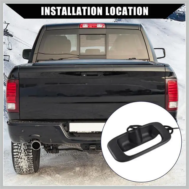 Alt view image 2 of 5 - RATCHROLL Backup Camera Tailgate Handle for Chevy Silverado 1999-2007 for GMC Sierra 1999-2007 / Rear Tailgate Handle Backup Camera/Durable / 1 Set/Black Replacement Car Parts