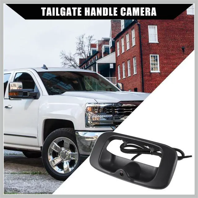Alt view image 3 of 5 - RATCHROLL Backup Camera Tailgate Handle for Chevy Silverado 1999-2007 for GMC Sierra 1999-2007 / Rear Tailgate Handle Backup Camera/Durable / 1 Set/Black Replacement Car Parts