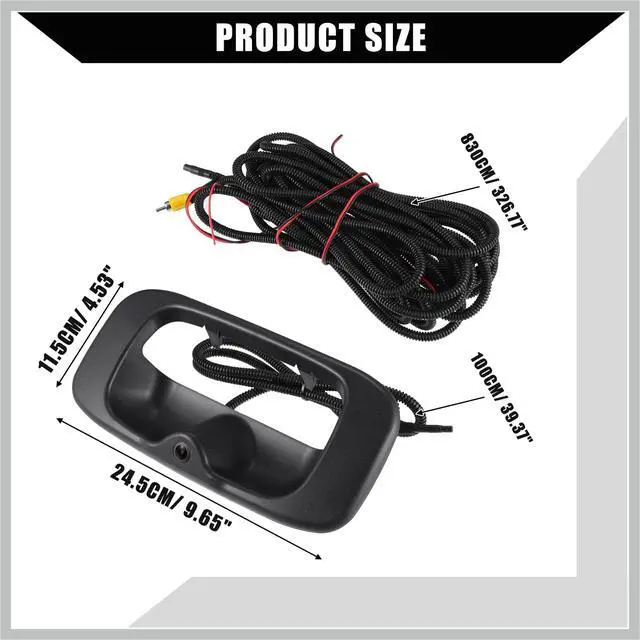 Alt view image 5 of 5 - RATCHROLL Backup Camera Tailgate Handle for Chevy Silverado 1999-2007 for GMC Sierra 1999-2007 / Rear Tailgate Handle Backup Camera/Durable / 1 Set/Black Replacement Car Parts