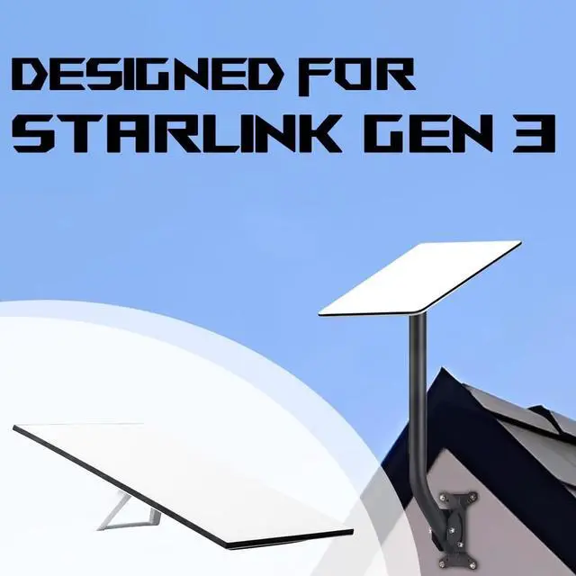 Alt view image 4 of 5 - Starlink Standard Gen 3/4/4X Pipe Adapter Mount,Adjustable Mounting Kit Compatible with V3/V4 Standard Dish for Roof,Wall(Include Pipe Adapter)