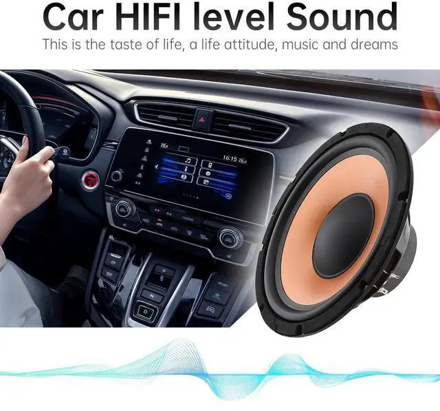 Alt view image 4 of 5 - DriSentri 10 Inch Bass Loudspeaker Woofer Speaker, 2 Pieces Car Speakers Wide Frequency Response Car Audio Stereo Speaker for Car Audio/Home Theaters