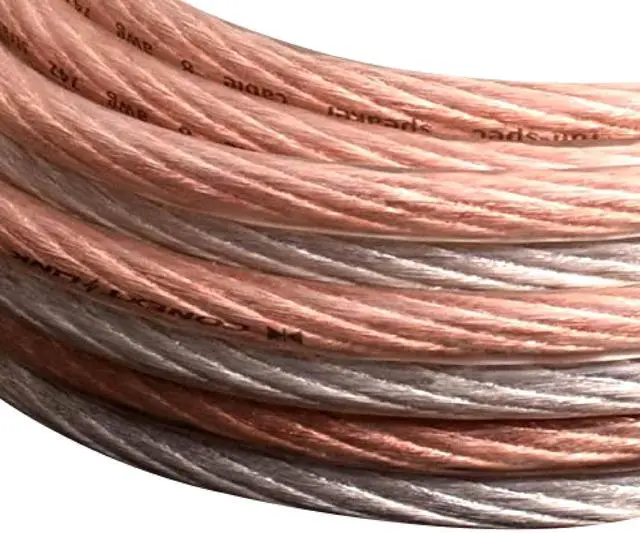 Main image of Conext Link PSC8GS-25 Parallel Gold Silver Speaker Cables Full Gauge Oxygen Free Copper Zip Wire (8 Gauge, 25 feet) 11304