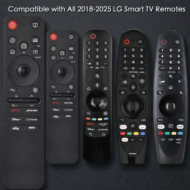Alt view image 3 of 5 - Magic Remote for LG Smart TV,for All 2019 to 2025 TVs,Universal Replacement AI Voice and Pointer Control,2-Year-Warranty