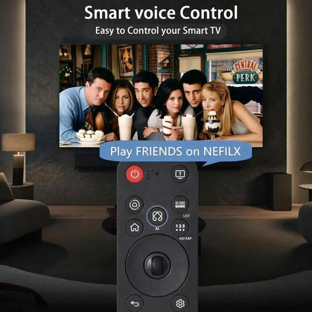 Alt view image 5 of 5 - Magic Remote for LG Smart TV,for All 2019 to 2025 TVs,Universal Replacement AI Voice and Pointer Control,2-Year-Warranty