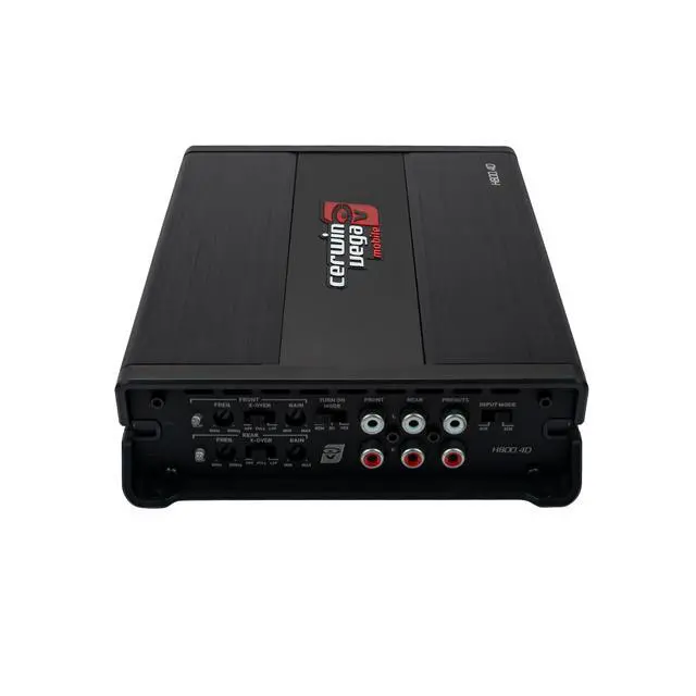 Alt view image 2 of 5 - Cerwin-Vega 4 Channel Full Range Digital Amplifier - 800W RMS, Class D Amp with Selectable Crossovers, High Efficiency, 4CH/2CH Modes for Superior Car Audio, Compact and Versatile Design - H800.4D