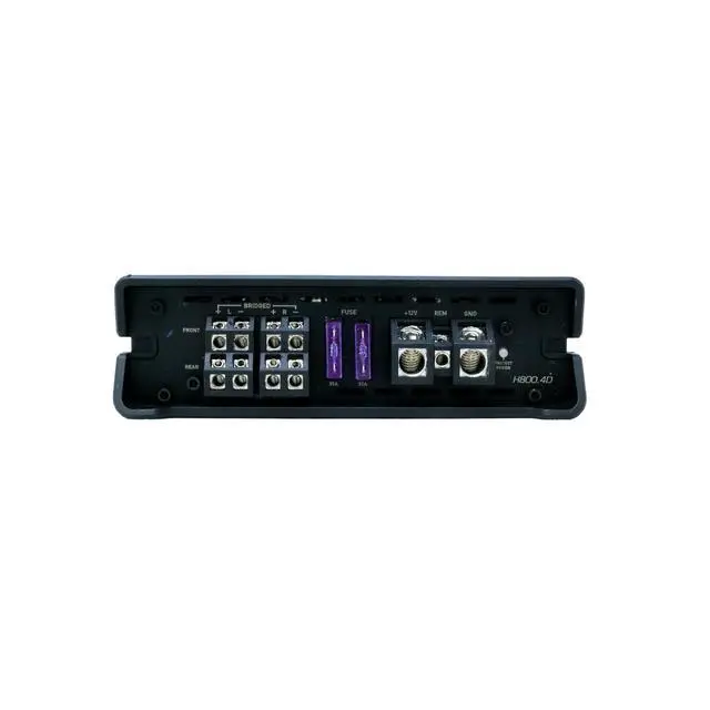 Alt view image 4 of 5 - Cerwin-Vega 4 Channel Full Range Digital Amplifier - 800W RMS, Class D Amp with Selectable Crossovers, High Efficiency, 4CH/2CH Modes for Superior Car Audio, Compact and Versatile Design - H800.4D