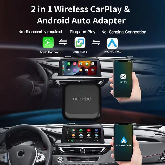 Alt view image 2 of 5 - autoabc CarbitLink Adapter for Chery/Chirey Geely Jac Changan Jetour MG Gac Baic, Wireless CarPlay/Android Auto Converter for OEM Smart-Link Phone-Link EasyConnection v6.0 and Above 2022-2026 C