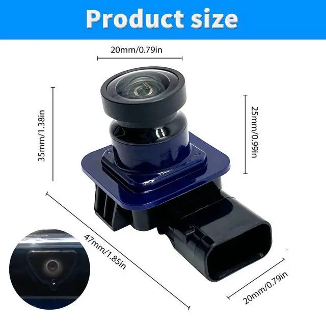 Alt view image 3 of 5 - EJ5Z-19G490-A Rear View Back Up Camera Compatible with Ford Escape 2014 2015 2016 Reverse Backup Camera Replaces GJ5T-19G490-AB