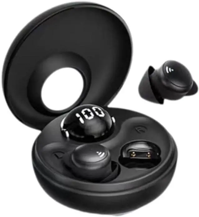Main image of JNXIKOU Invisible Wireless Bluetooth Ear Buds for Sleeping Noise Cancelling Mini Earbuds,Discreet in-Ear Tiny Earphones for Sleeping,Hidden Earbuds for Small Ears Sleeping,Working,Hiking Black