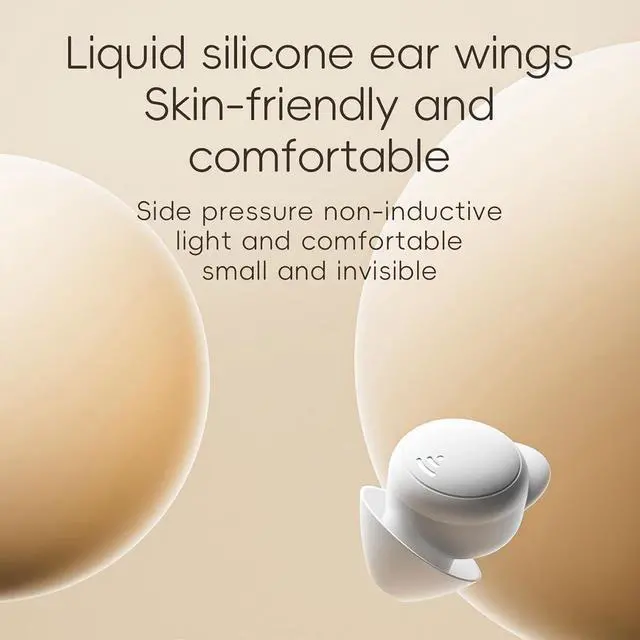 Alt view image 3 of 5 - JNXIKOU Invisible Wireless Bluetooth Ear Buds for Sleeping Noise Cancelling Mini Earbuds,Discreet in-Ear Tiny Earphones for Sleeping,Hidden Earbuds for Small Ears Sleeping,Working,Hiking Black