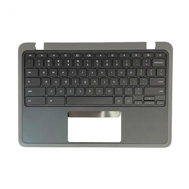 Alt view image 2 of 5 - Lyinsen Replacement for Acer Chromebook 11 C732 C733 C732T C733T Laptop Upper Case Palmrest Keyboard Assembly Part 11.6" 6B.GUKN7.001 Top Cover Black