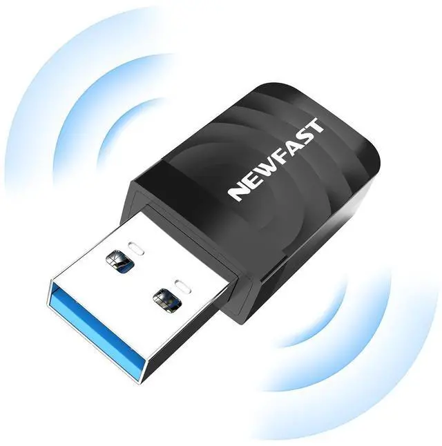 Main image of NEWFAST AC1300 Nano USB WiFi Adapter NF-U323, 2.4G/5G Dual Band WiFi Adapter for Desktop PC, MU-MIMO WiFi Dongle, USB 3.0, Supports Windows 11/10/8.1/8/7/XP, Mac OS 10.11-10.15