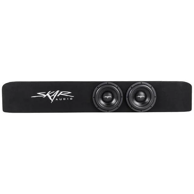 Alt view image 2 of 5 - Skar Audio Dual 8" Loaded VD Series Ported Subwoofer Enclosure Compatible with 2009-2014 Ford F-150 Super Crew Cab Trucks