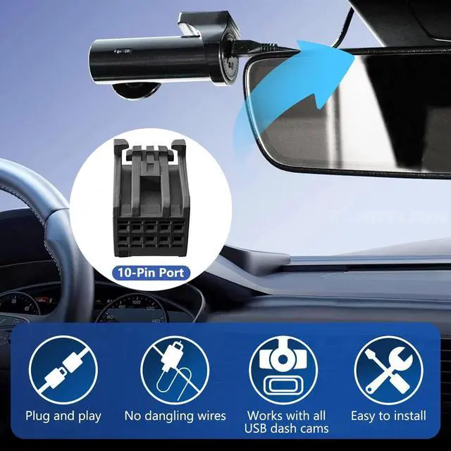 Alt view image 2 of 5 - Kimylion 10-Pin Dash Cam Power Adapter for GM Chevy GMC Buick Cadillac