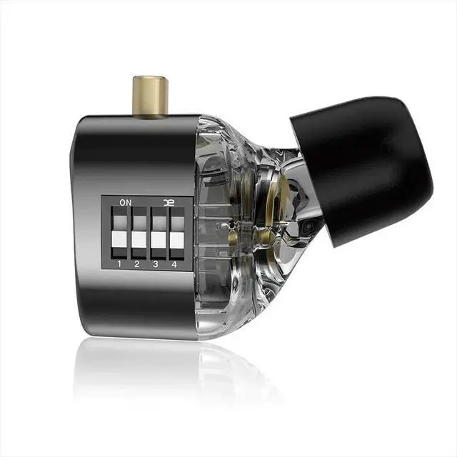 Alt view image 4 of 5 - KZ Castor Improved Bass Earbuds with Microphone (Tuning)