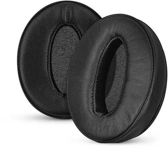 Main image of Replacement Earpads for Sennheiser HD4.50BT HD4.50BTNC HD450BT HD4.50SE HD4.40BT HD4.30G HD4.20S HD458BT HD450 HD400S HD 350BT. Soft Real Leather + Memory Foam for Extra Comfort - By Brainwavz (Black)
