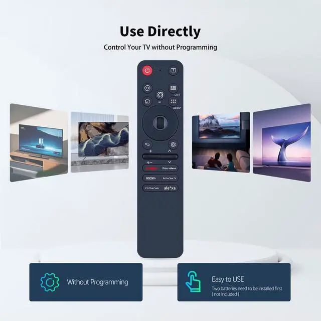 Alt view image 2 of 5 - Snrigw Replacement Remote Control for MR25GA AKB76046603 LG TV 55QNED93A6A 65QNED93A6A G5 C5 B5 Series Models
