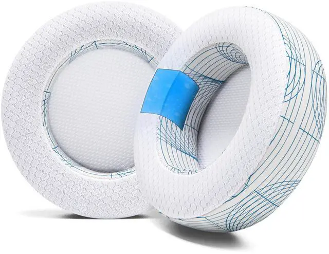 Main image of WC Freeze Virtuoso - Hybrid Fabric Cooling Gel Replacement Earpads for Corsair Virtuoso Gaming Headset, Made by Wicked Cushions, Improved Durability, Thickness and Sound Isolation ^^ Ivory Tide