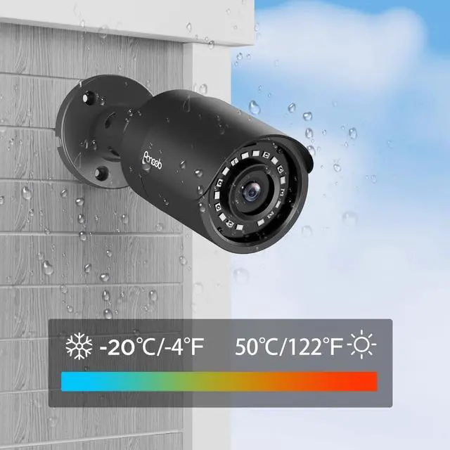 Alt view image 5 of 5 - PANOOB 5MP Bullet PoE Camera Outdoor Indoor, 5-Megapixels Surveillance Security IP Cameras, AI Person Detection, 2.8mm Lens 110?Wide Angle, MIC, IP67 Weatherproof, 100ft IR Night Vision, PB37FA3-5M