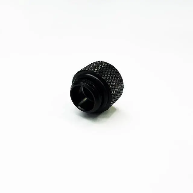 Alt view image 4 of 5 - Dracaena.io 12 Pack G1/4" 10mm Height Male to Female Extender Fittings, Brass Compression Fittings with O Rings for PC Liquid Cooling Loop, Water Cooling Tube Connectors, Black