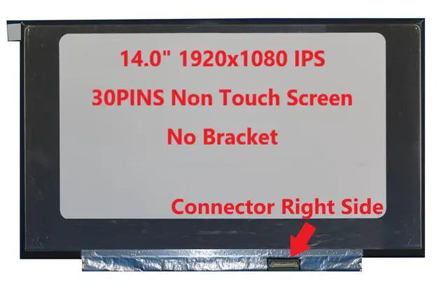 Alt view image 3 of 5 - FULLCOM New LCD Replacement Screen 14.0 Inch LP140WFA-SPD4 FHD 1920x1080 (No Brackets) IPS Matte 30 Pin for Laptop/Display/Screen/LCD Application