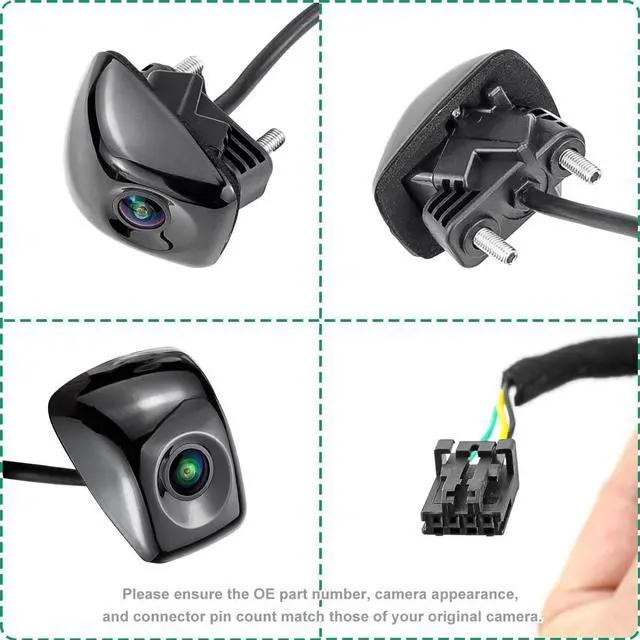Alt view image 5 of 5 - 95760A2520 Rear View Camera Replacement for Kia Rio Sedan 2011-2017, OE Backup Reverse Cam Replaces 95760-1W500 957601W500 957601-W550 957601W550 95760-A2520 by GreenYi