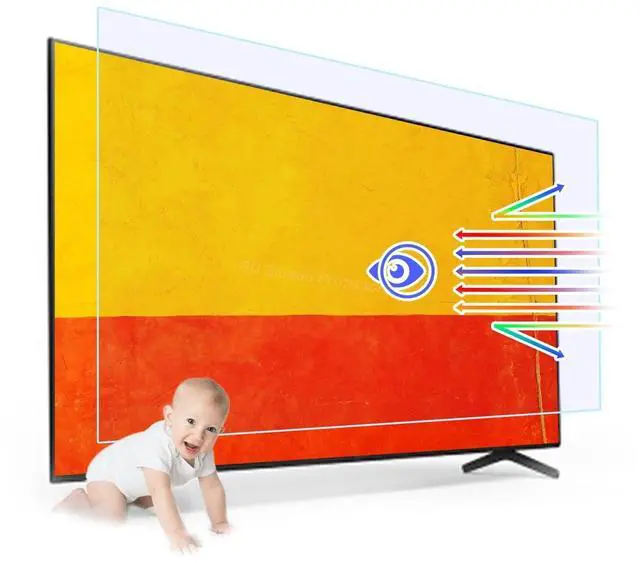 Main image of BU TV Screen Protectors Anti Glare Film for TV 43 Inch,Out Blue Light Filter Anti Scratch,TV Glare Stopper 43 Inch TV Screen Protector Indoor or Outdoor