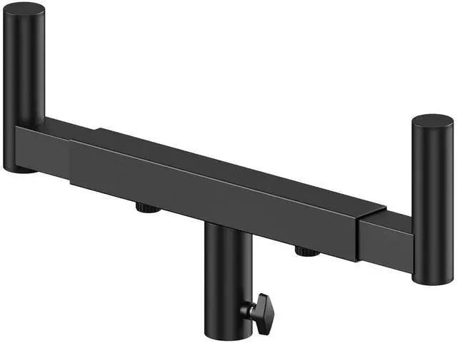 Main image of Rimous Heavy Duty Dual Fork Bracket Speaker Mount Bar Mounting Adjustable Width 13.78"- 20.47" ^^ Fork Speaker Pole Mount Bar Adapter for PA/DJ Speakers with 35mm Pole Hole, Single