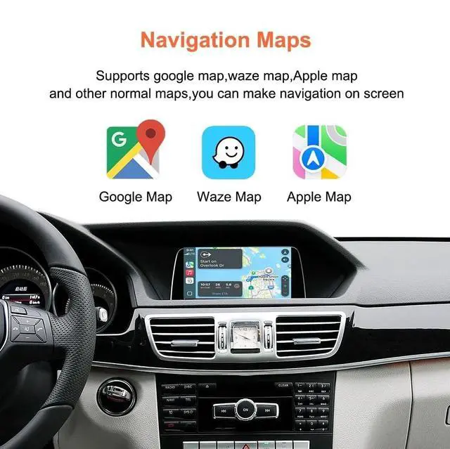 Alt view image 5 of 5 - Navivox Wireless Carplay/Android Auto Adapter for Mercedes-Benz (2011-2015) NTG4.5/4.7 System Decoder Box Retains OEM Steering Wheel, Camera & Knob Control Compatible with A/B/C/E/GLK/GLA/ML/SL