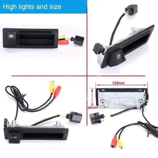 Alt view image 5 of 5 - 1280 * 720 Pixels Car Backup Camera Replacement for VW Bora Variant Kombi Golf IV 4 MK4 Variant Kombi Touareg Passat Variant Kombi B5 3B6 Porsche Cayenne 9PA 955 Parking Reverse Vehicle Camera