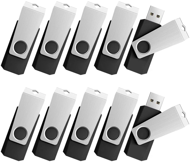 Main image of TOPESEL 32GB Flash Drive 10 Pack Bulk, USB2.0 Thumb Drive USB Stick for Data Storage Backup, Jump Drive Pen Drive Zip Drive Memory Stick with Indicator, USB Storage Flash Drive Swivel Design
