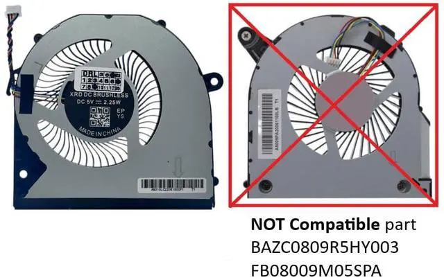 Alt view image 5 of 5 - VoltaGuru New Laptop CPU Cooling Fan for Intel NUC11, NUC12 NUC13 Pro; NP: 1323-01F6000, PVB080C05L-P10-01, BAZC0810R5HY006, BAZC0810R5HY010