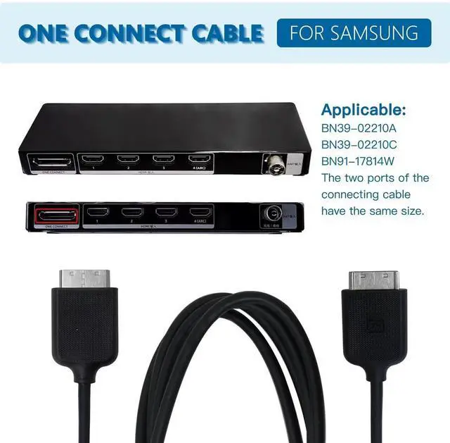 Alt view image 3 of 5 - GruDawu 2m/6.56ft One Connect Cable BN39-02210A for Samsung TV 2013-2015 Evolution Kit 2016 and Later All Models 7000-9000 TV