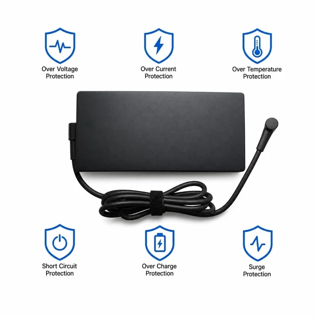 Alt view image 4 of 4 - 20V 12A A20-240P1A ADP-240EB B AC Adapter Power Supply 240W for ASUS ROG Zephyrus Duo 15 GX550LXS, M16 GU603HM, ROG Zephyrus G14 G15 G16 S15 S17 G533 G533QS G733QM GA4A01Q Gaming Laptop Charger