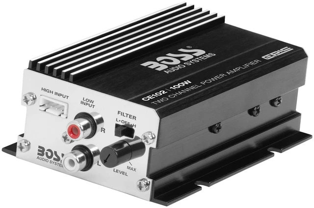 Alt view image 3 of 5 - BOSS Audio Systems CE102 2 Channel 100 Output Car Amplifier