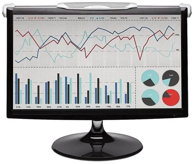 Main image of Kensington FS240 Snap2 Privacy Screen for 22-Inch to 24-Inch Widescreen 16:10 and 16:9 Monitors (K55315WW),Black