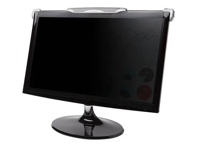 Alt view image 3 of 5 - Kensington FS240 Snap2 Privacy Screen for 22-Inch to 24-Inch Widescreen 16:10 and 16:9 Monitors (K55315WW),Black