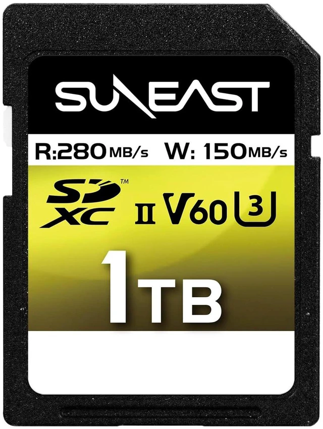 Main image of SUNEAST 1TB SDXC UHS-II V60 U3 C10 Memory Card