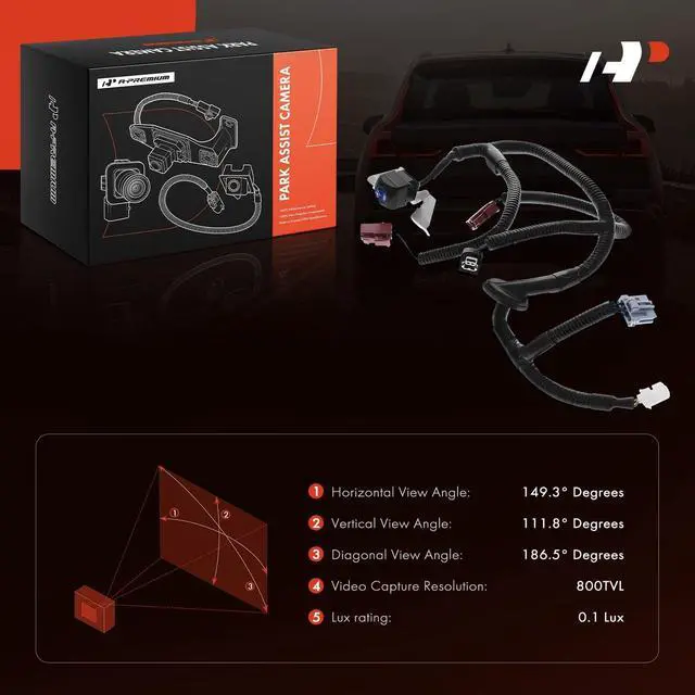 Alt view image 2 of 5 - A-Premium Rear View Backup Camera Compatible with Honda