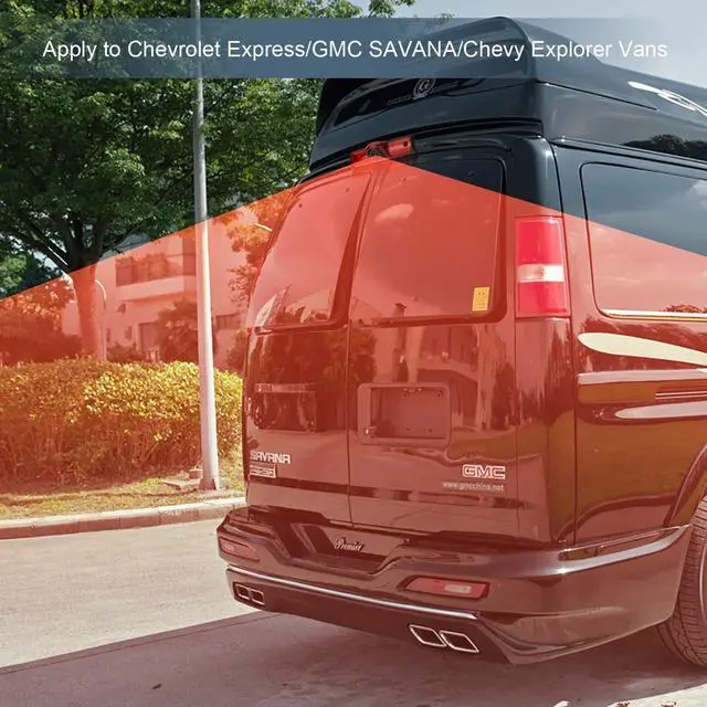 Alt view image 2 of 5 - DALLUX Savana Cargo Van Brake Light Backup Camera for Transporter Chevrolet Express/GMC Savana 2003-2019/Chevy Explorer Van,3rd 170Angle Waterproof Microphone Built-in Adjustable Lens Roof Mount Cam