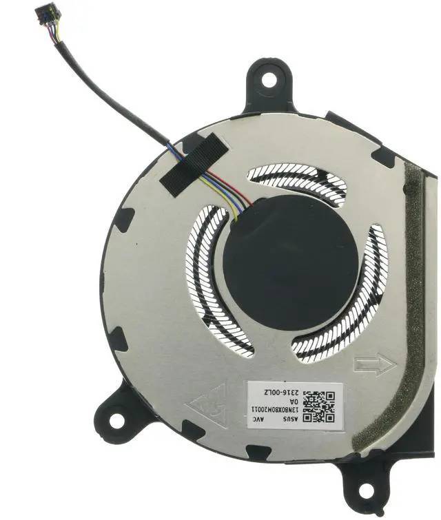 Alt view image 4 of 4 - Replacement CPU Cooling Fan for ASUS Zenbook Pro 14 Duo OLED UX8402Z UX8402ZA UX8402ZE BAPA0607R2HY001 13NB0X80M20011