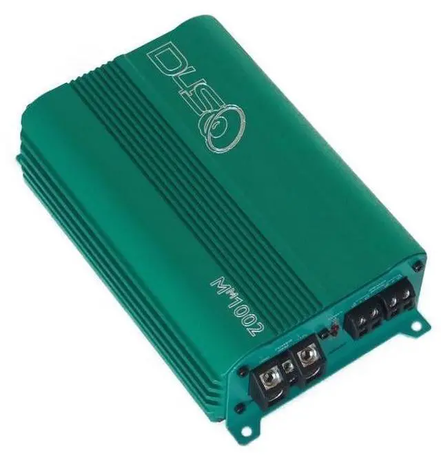 Main image of Down4Sound MM1002 Mini Maxx Teal 350W RMS Mini 2-Channel Car Audio Amplifier