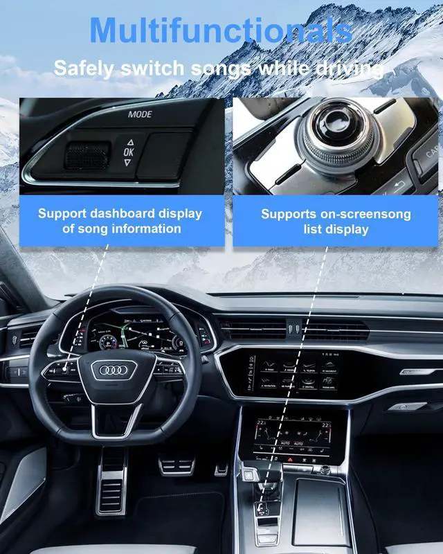 Alt view image 3 of 5 - MDZBG AMI Bluetooth Audio Adapter for Audi MDI MMI 3G System, Airdual-3G Audio Adapter Compatible for Mercedes Benz VW Audi (2010-2020 Series) for Music Interface, Audi Symphony/Concert