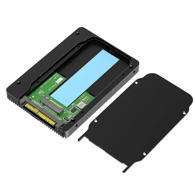 Alt view image 3 of 5 - NVMe SSD 5.0 to U.2 (SFF-8639) 5.0 2.5" Adapter with Thermal pad, Convert M.2 NVMe SSD to U.2 not for SATA, Black